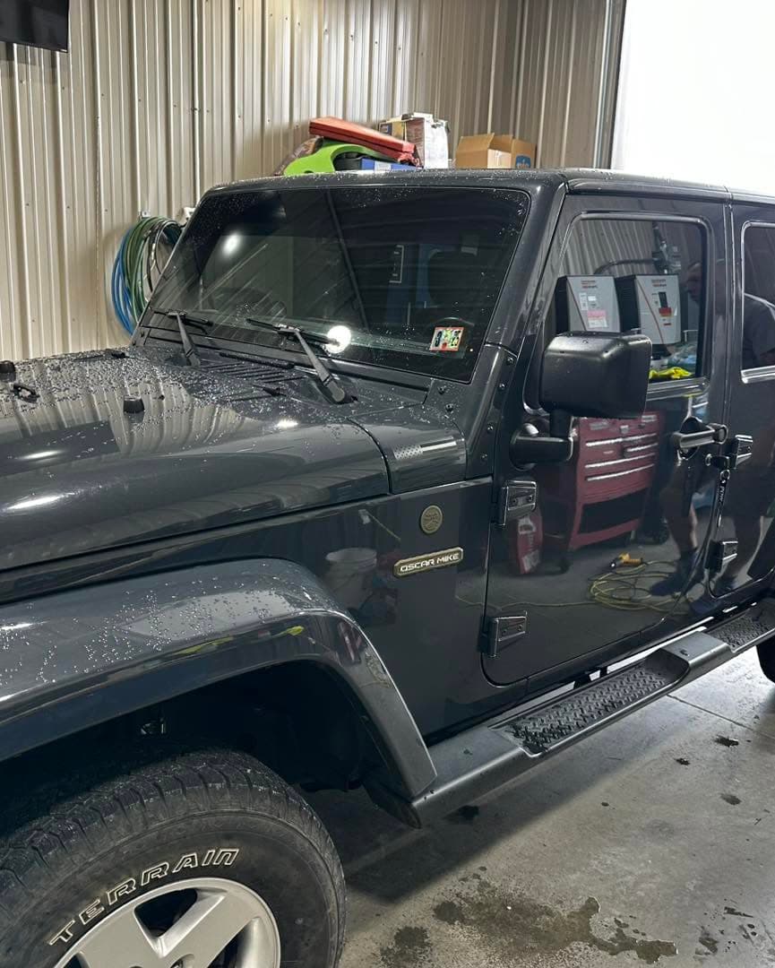 Jeep with dark window tint